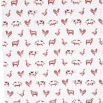 Keukenhanddoek - boerderij rood