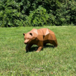 Geometrische beer - tuindecoratie