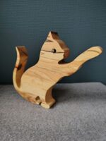 Houten kat - L 22 cm