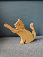 Houten kat - L 22 cm - Afbeelding 3