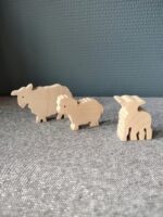 3 schapen - hout