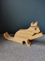 Houten kat - L 24 cm