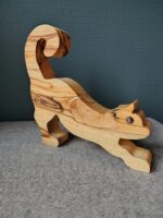 Houten kat - L 18 cm - Afbeelding 4