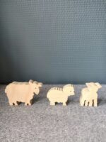 3 schapen - hout - Afbeelding 2