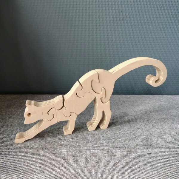 Puzzel kat hout