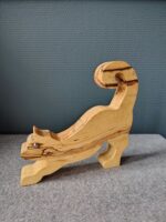Houten kat - L 18 cm